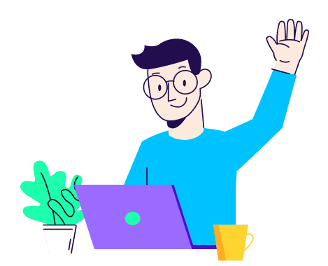 Illustration of online banking account signup process